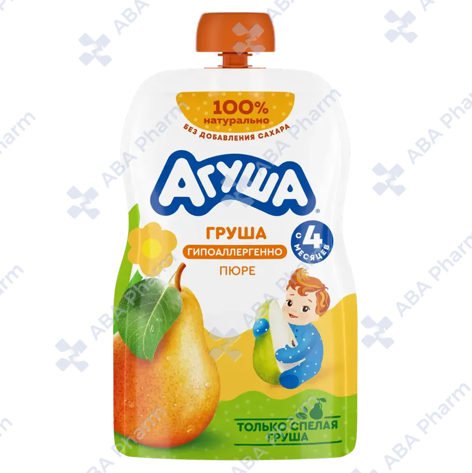 Agusha puree fruit, Pear from 4 months 90g pouch №1