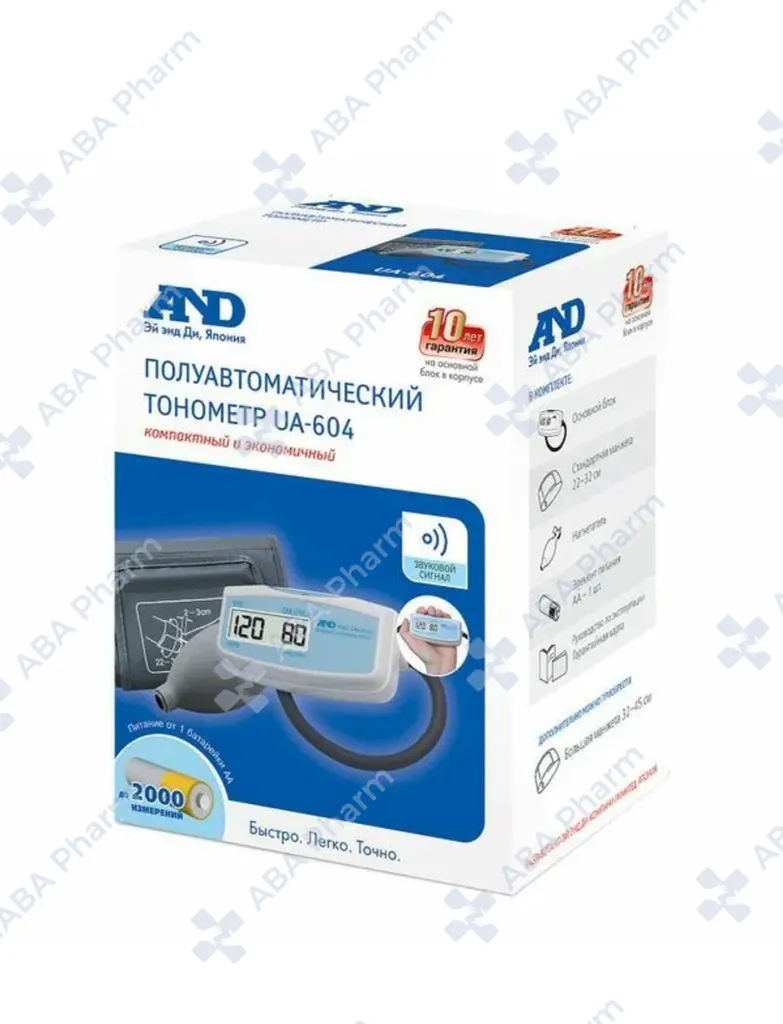 Тонометр полуавтоматический Эй Энд Ди UA-604 №1