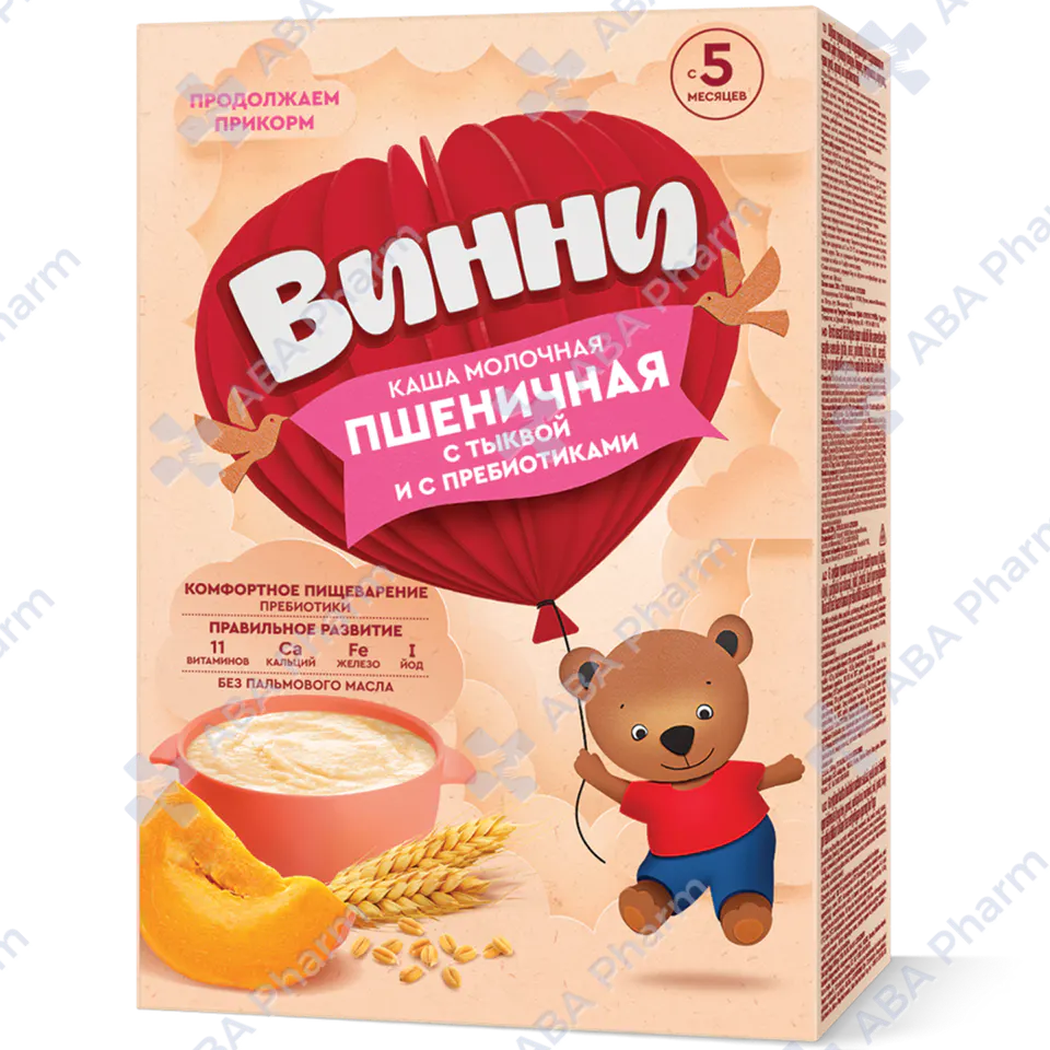 Винни м/к пшеничная с тыквой и пребиотиками с 5 мес 200г №1
