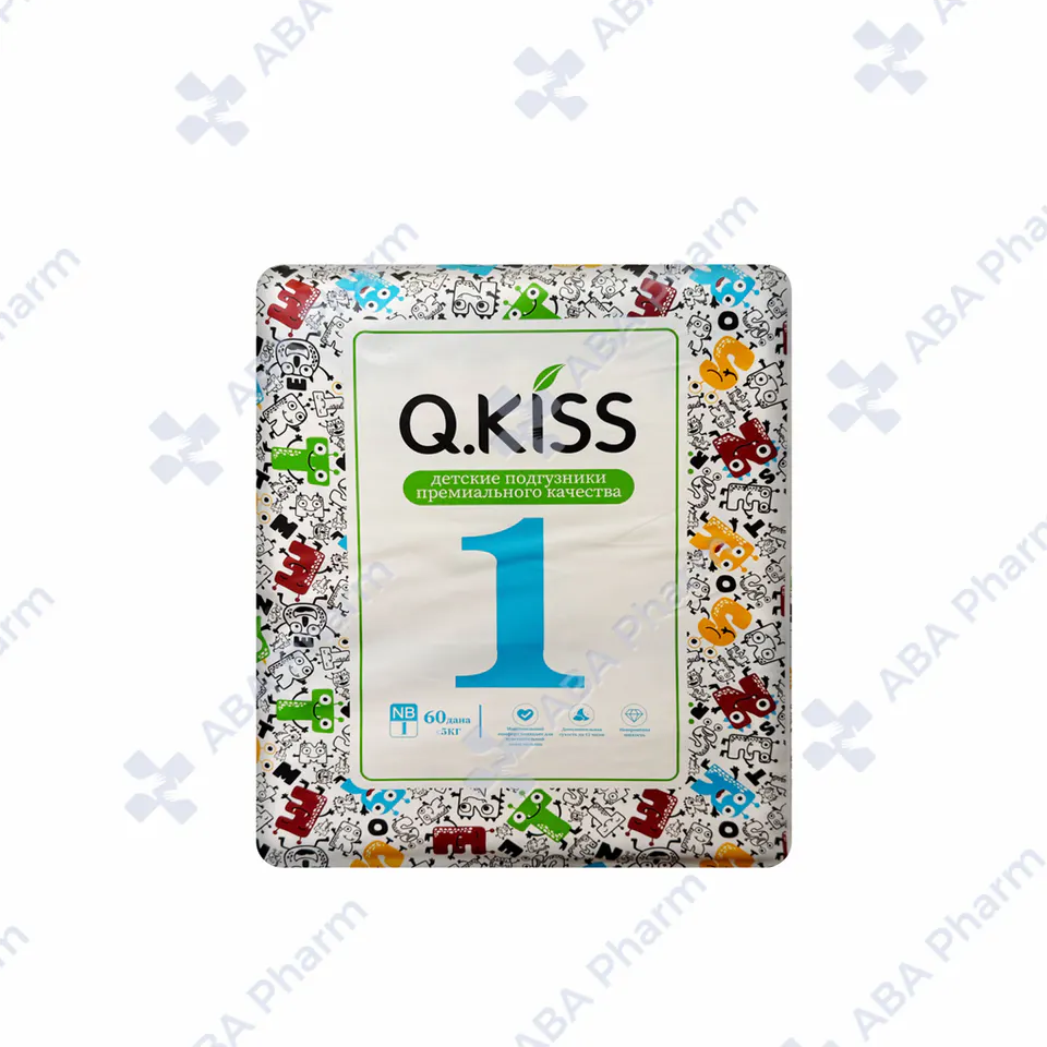 Подгузник Кью Кисс N1 NB >5кг №60