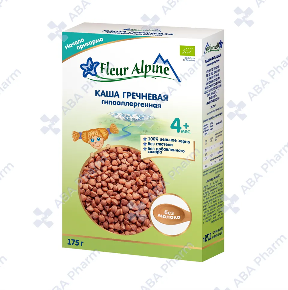 Fleur Alpine organic porridge milk cereal buckwheat 175g №1