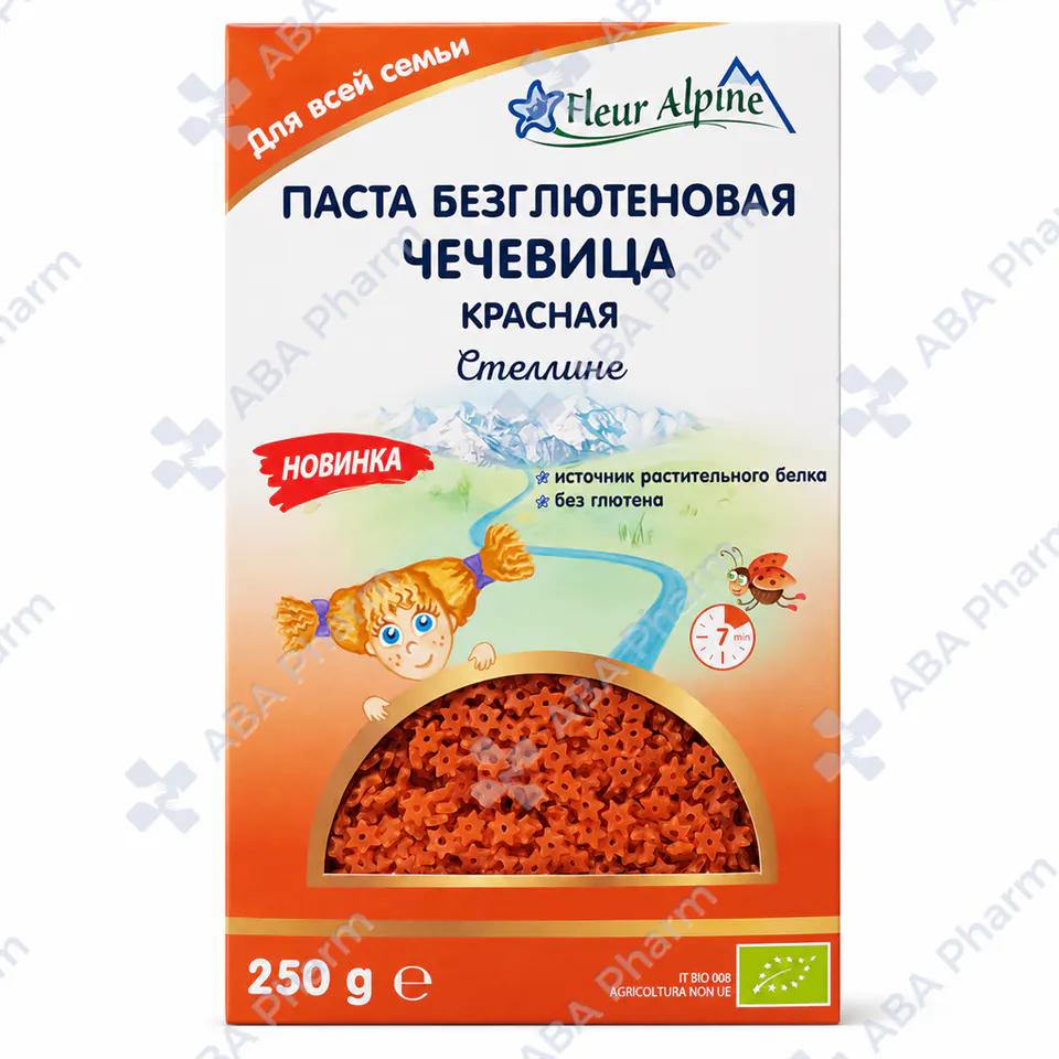 Fleur Alpine gluten-free lentils pasta stellini 250g №1