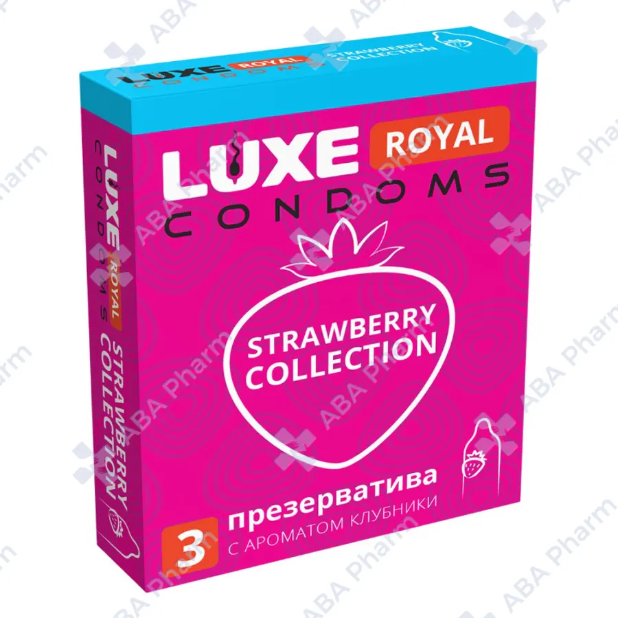 Condom Lux Royal strawberry collection х3 №1