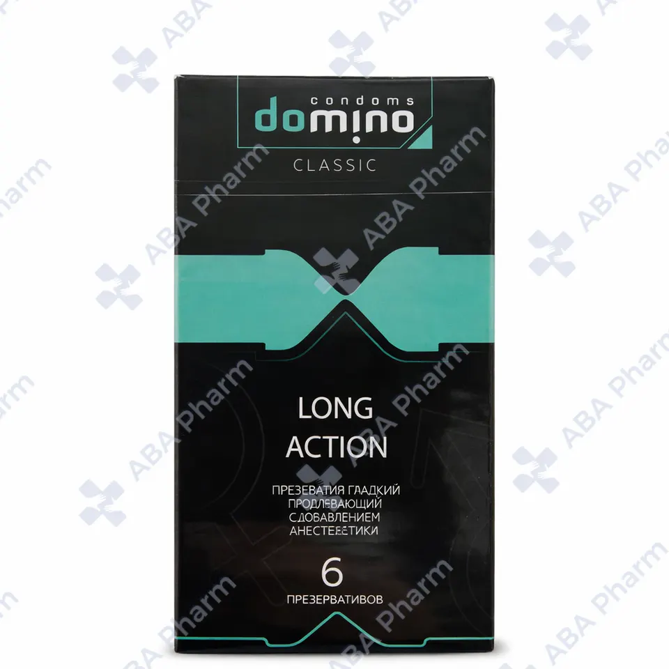 Condom Domino Classic long action х6 №1