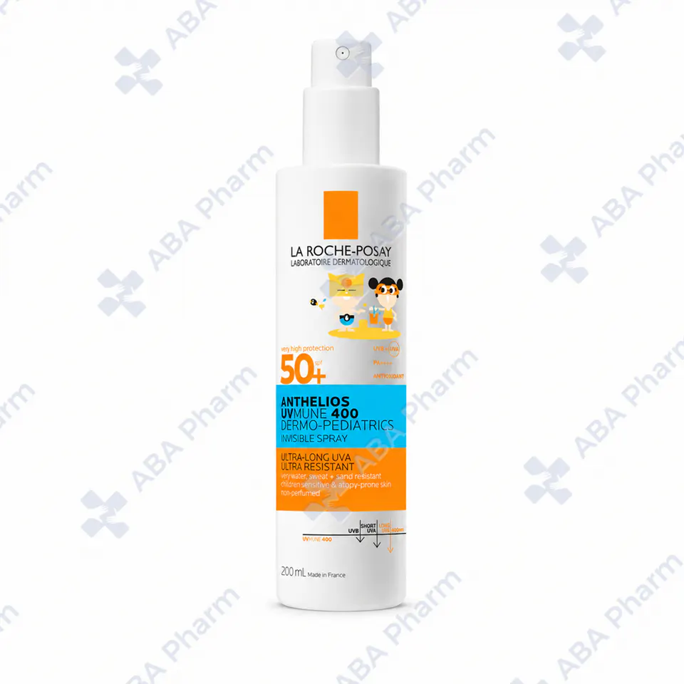 La Roche-Posay Sunscreen SPF50+ UVMUNE Invisible Spray for Kids for Face and Body 200ml