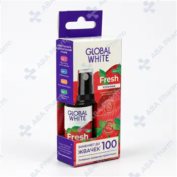 Mouth freshener global White juicy strawberries 15ml №1