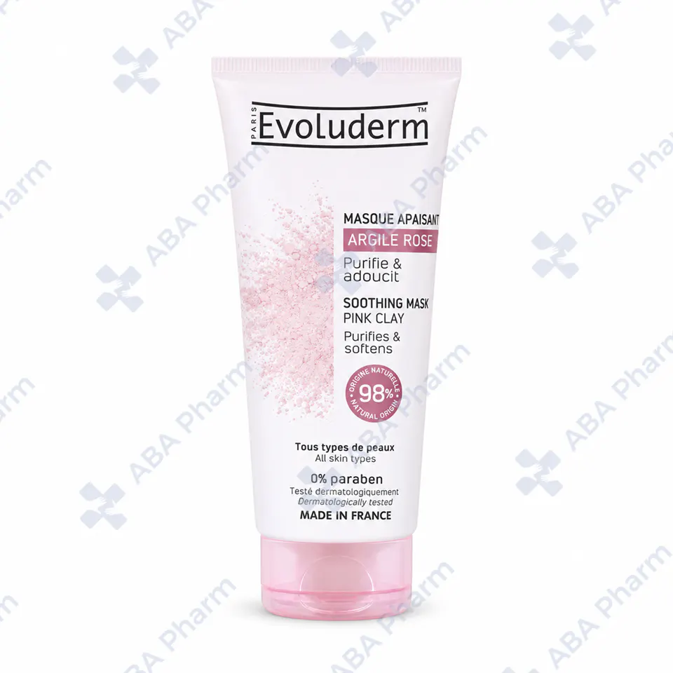 Evoluderm Soothing Mask with Pink Clay 100ml №1